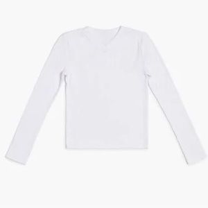 Plain white teen girls shirt